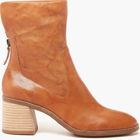 Kelsi Dagger Shoes - Kelsi Dagger Brooklyn Island Block Heel Leather Bootie/10W